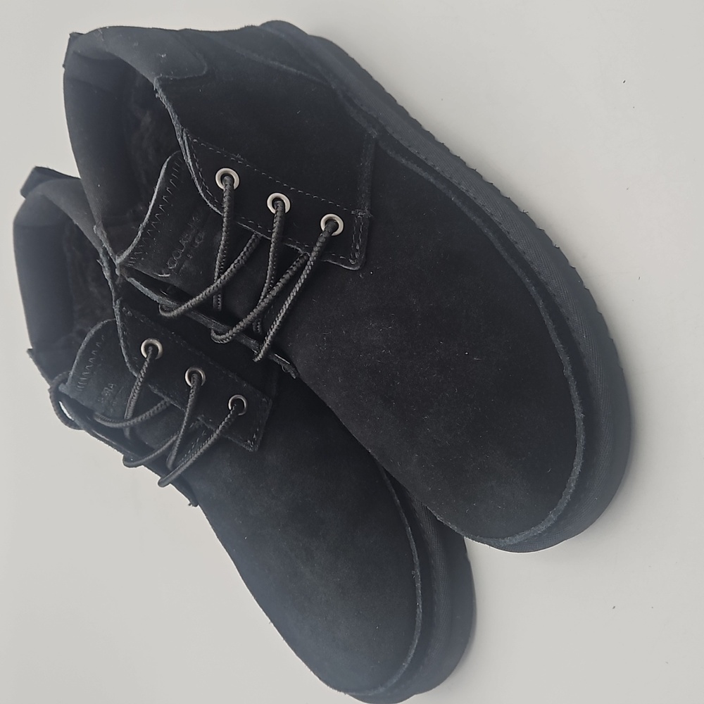 Koolaburra by UGG Advay 1121497 Chukka Boots Women's Size 7 Black Suede Lace Up